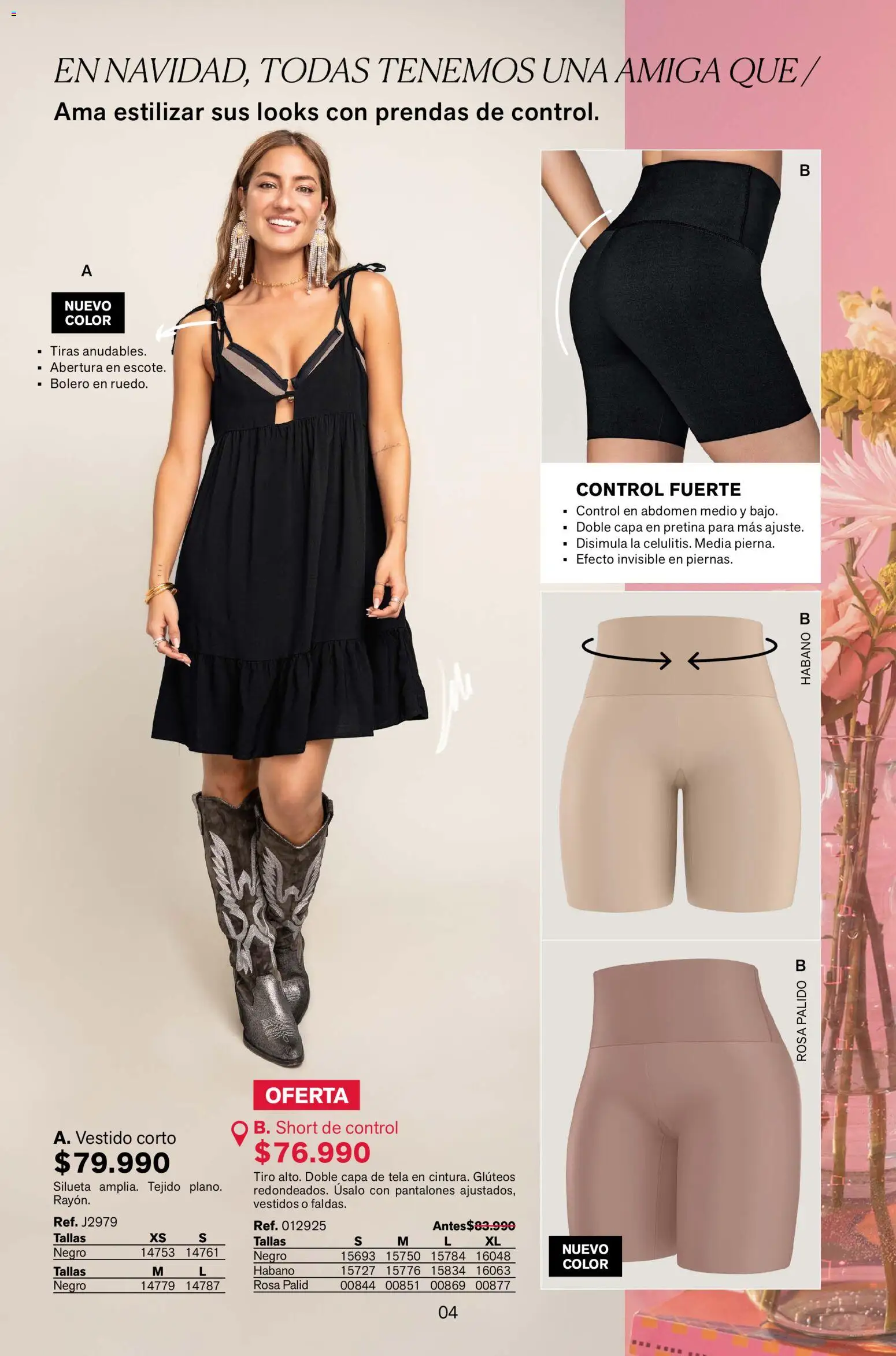 Leonisa revista - valida desde el 01.11.2025 | Página: 4 | Productos: Short, Vestido, Pantalones
