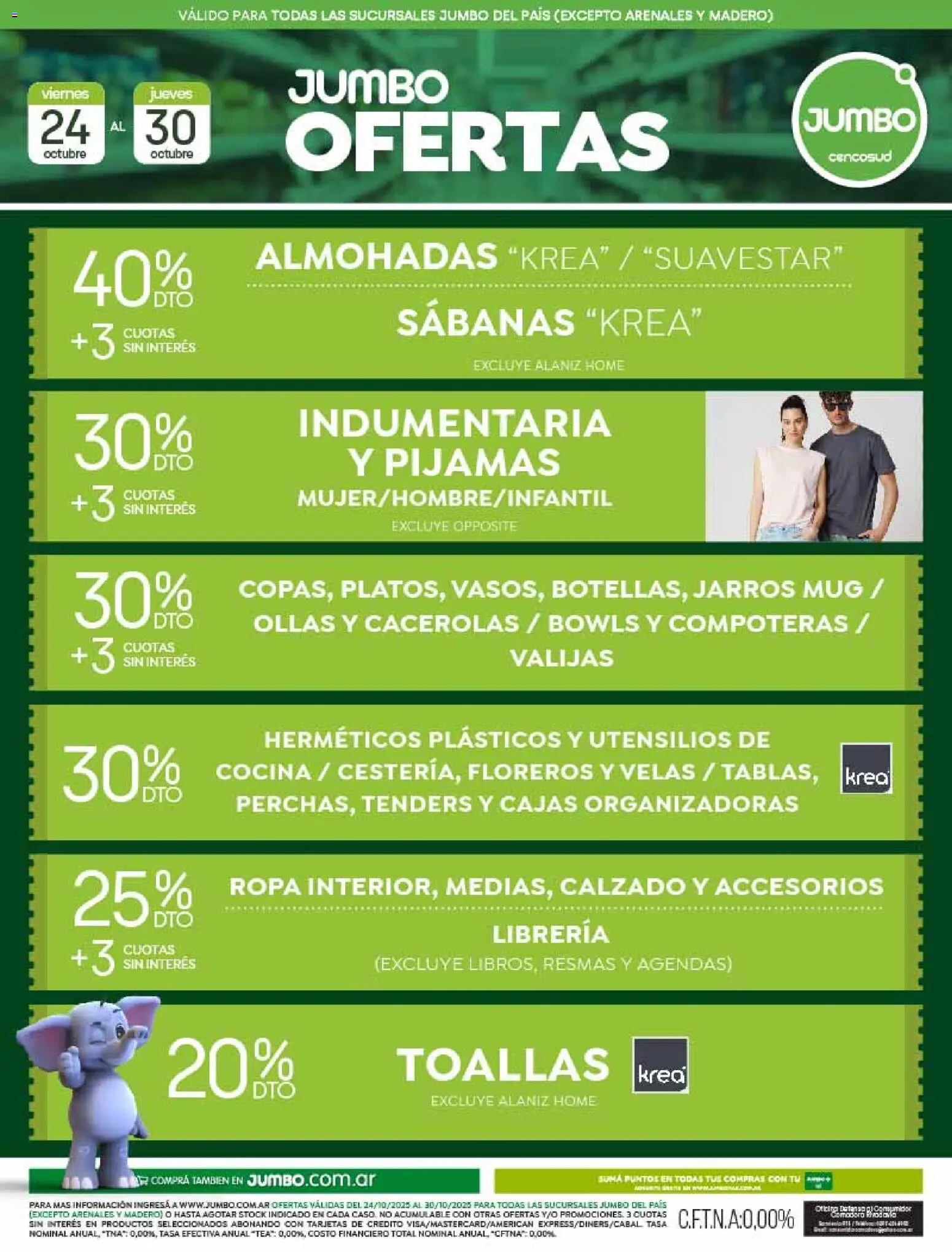 Jumbo - Oferta | T. Libre & Textil │ válido desde el 24.10.2025 | Página: 1 | Productos: Utensilios de cocina, Cocina, Toallas, Ropa