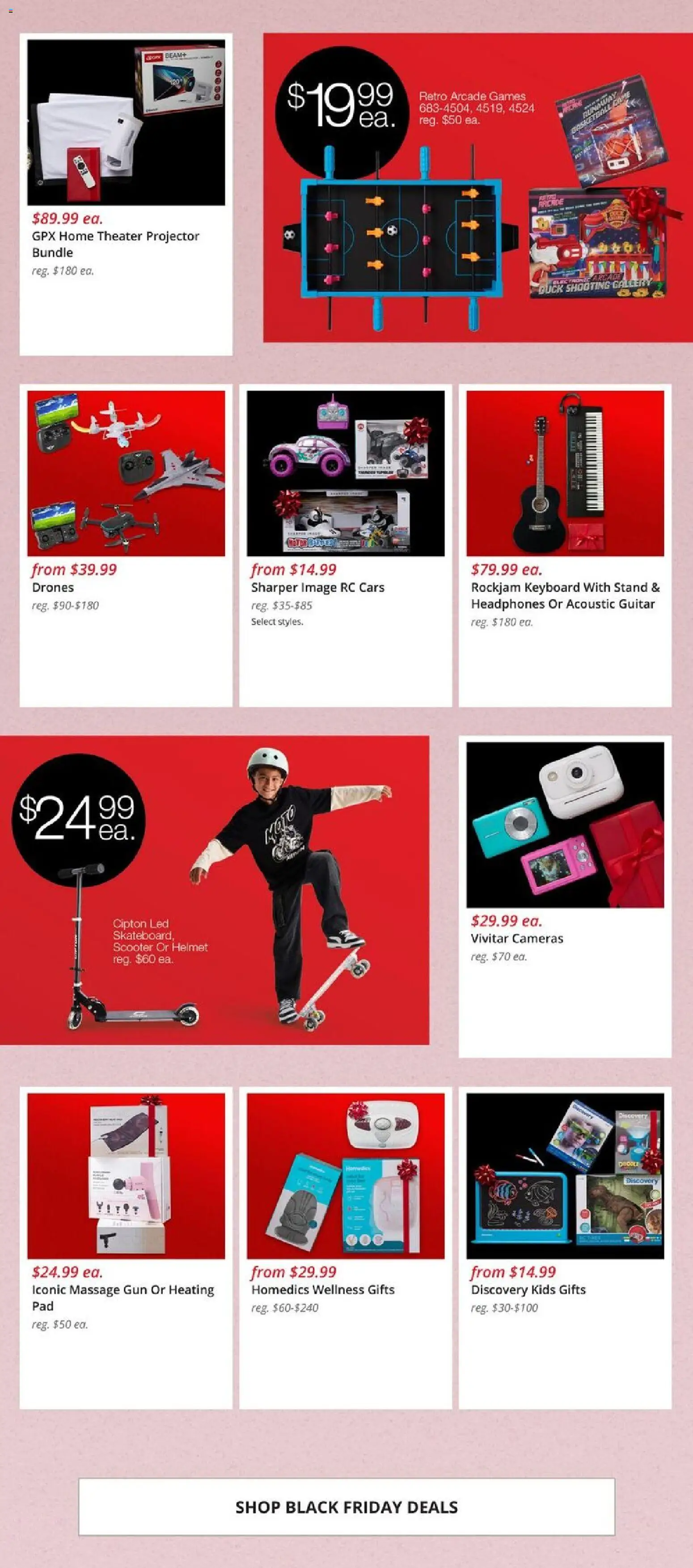JCPenney Black Friday Home Deals - valid from 21.11.2025 | Page: 6 | Products: Keyboard, Projector, Headphones, Gun