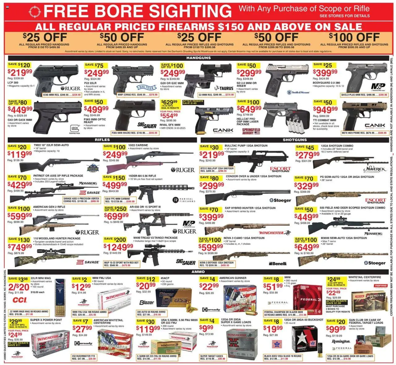 Dunham's Sports Weekly Ad - valid from 27.09.2025 | Page: 9 | Products: Pump, Game, Gun, Rifle
