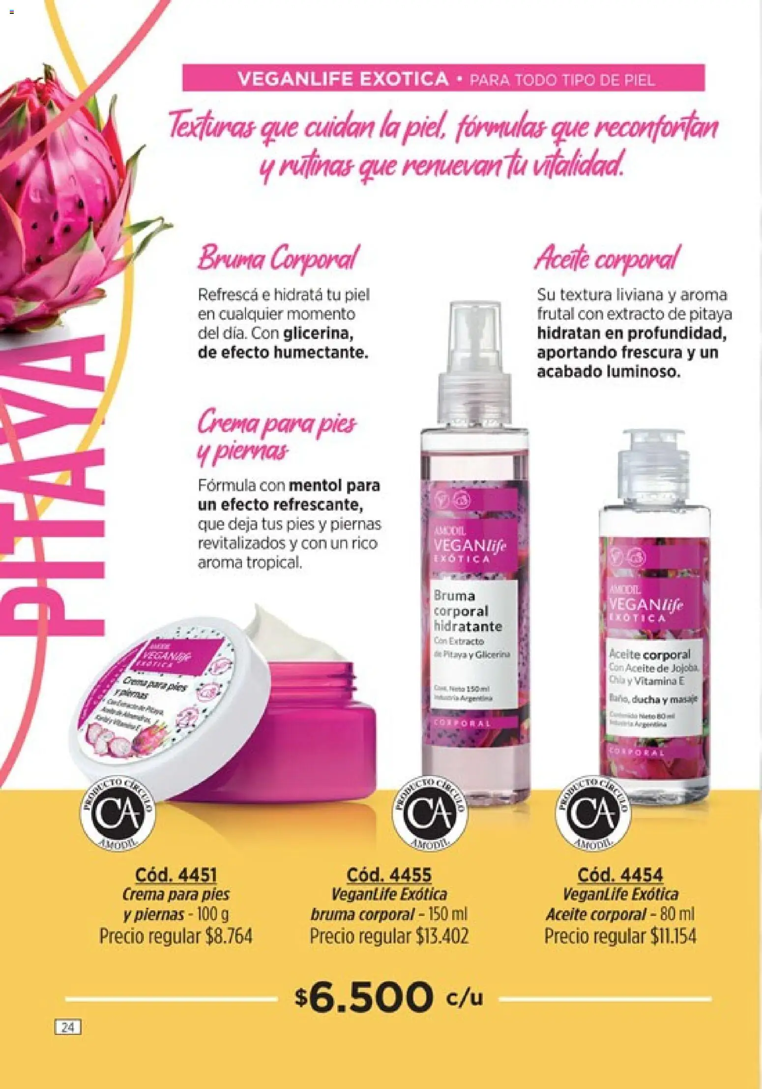 Catálogo Amodil Campaña 4 │ válido desde el 01.03.2026 | Página: 24 | Productos: Ducha, Aceite, Bruma, Crema