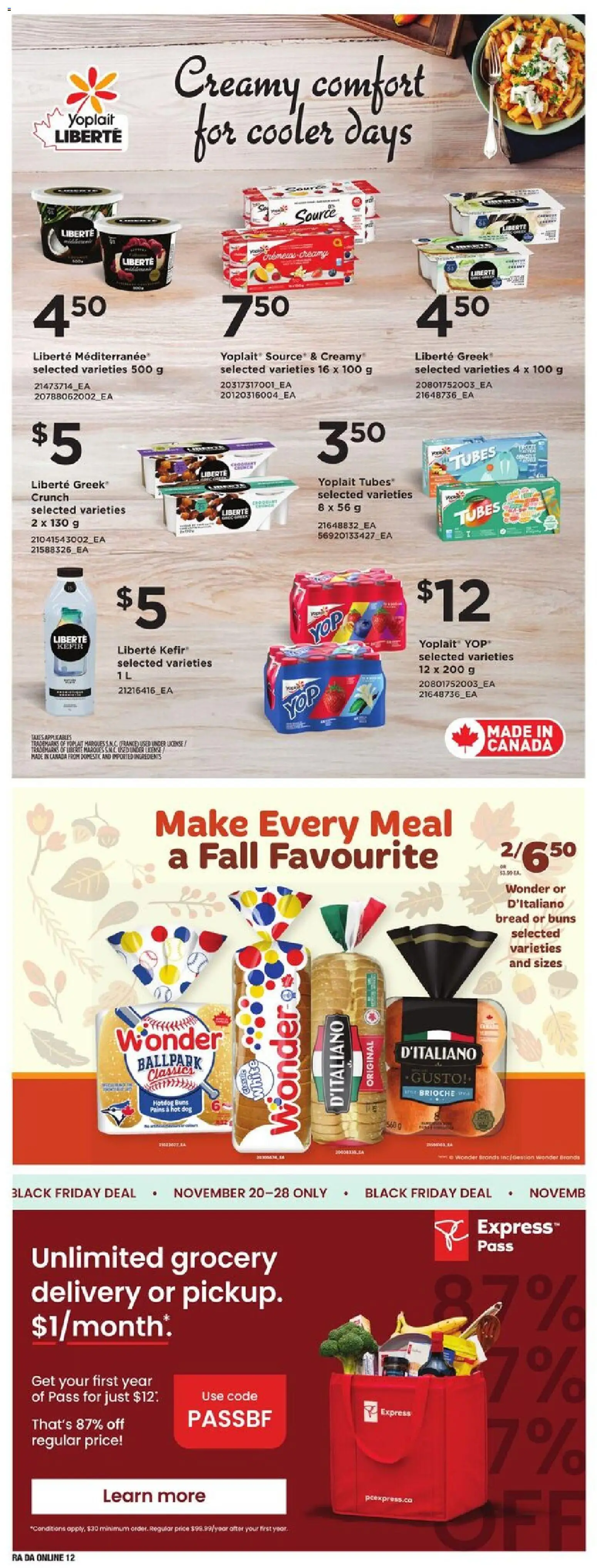 Atlantic Superstore flyer valid from 20.11.2025 | Page: 28 | Products: Bread
