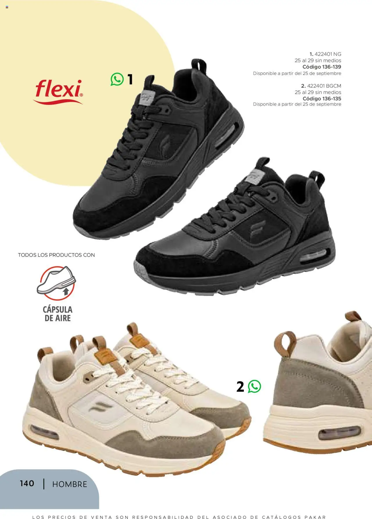 Nuevas ofertas de SC Pakar válidas en toda la República Mexicana desde el 24.07.2025. ¡Encuentra las mejores ofertas en SC Pakar - Catálogo Hombre otoño / invierno! | Página: 140