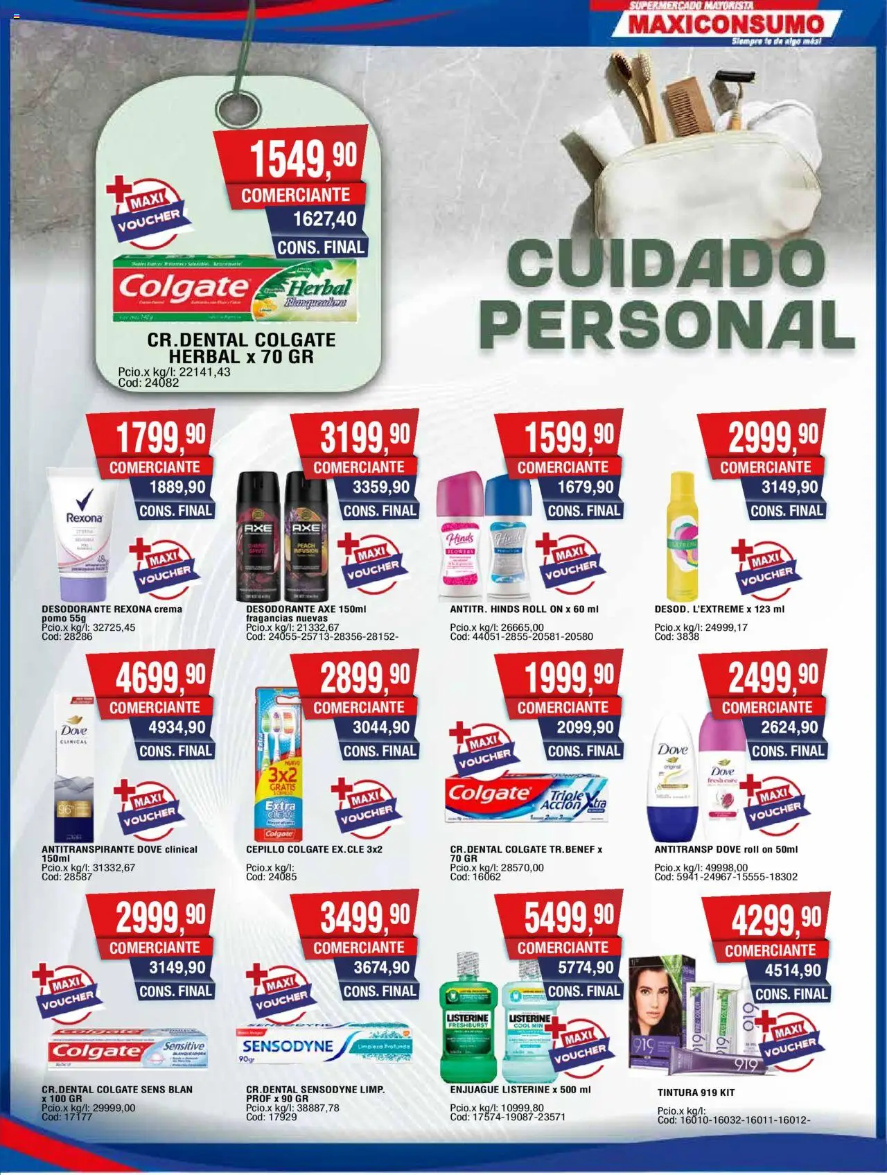 Maxiconsumo ofertas │ válido desde el 15.09.2025 | Página: 25 | Productos: Tintura, Desodorante, Antitranspirante, Crema