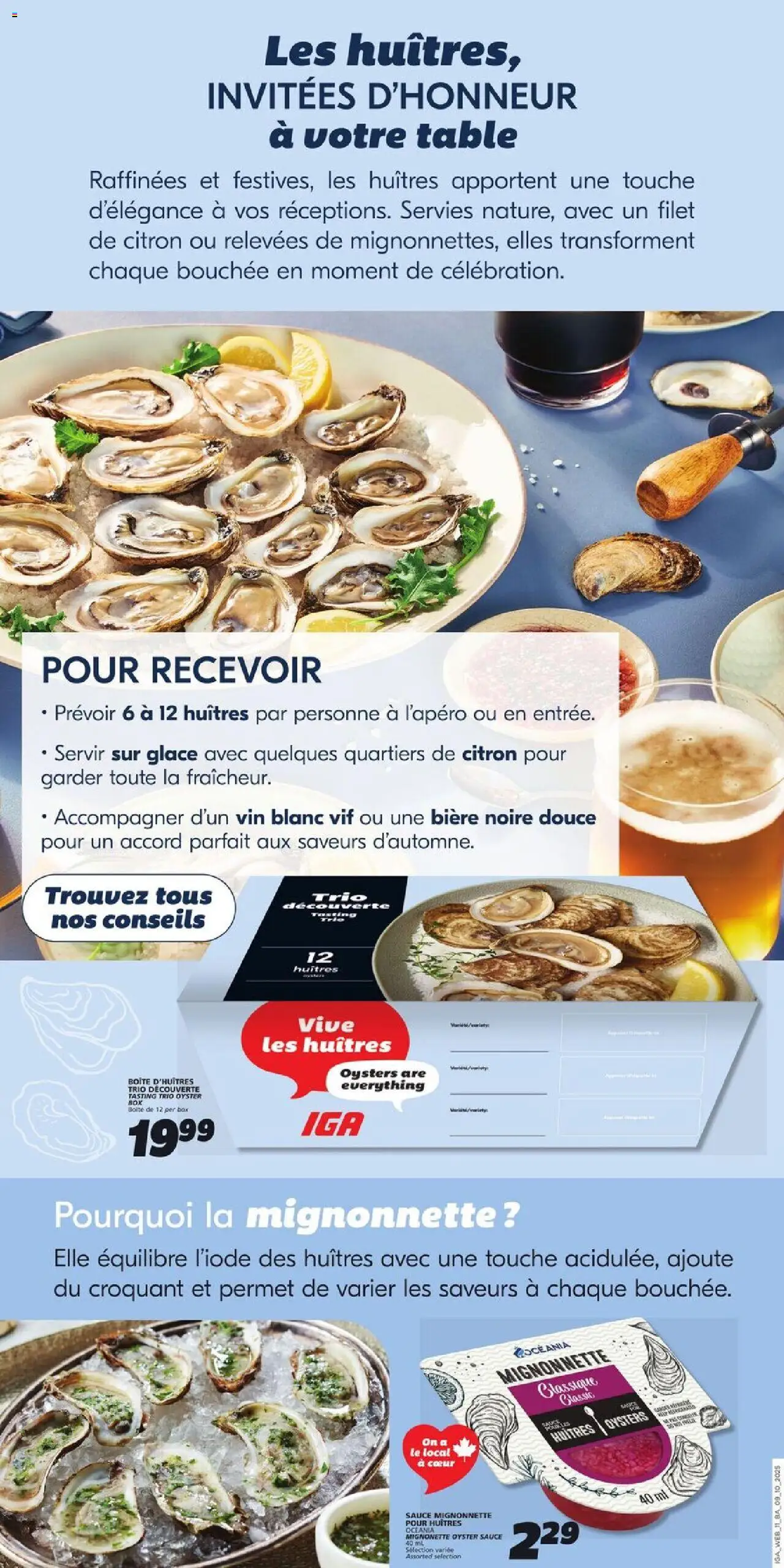 IGA flyer valid from 09.10.2025 | Page: 11 | Products: Table, Box