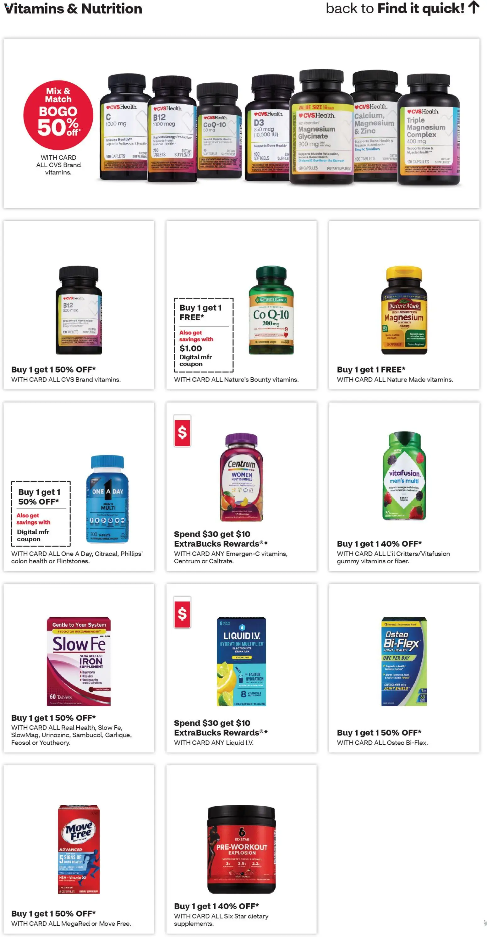 CVS Pharmacy Weekly Ad - WA - valid from 05.04.2026 | Page: 8 | Products: Vitamin, Magnesium, CoQ10, Lime