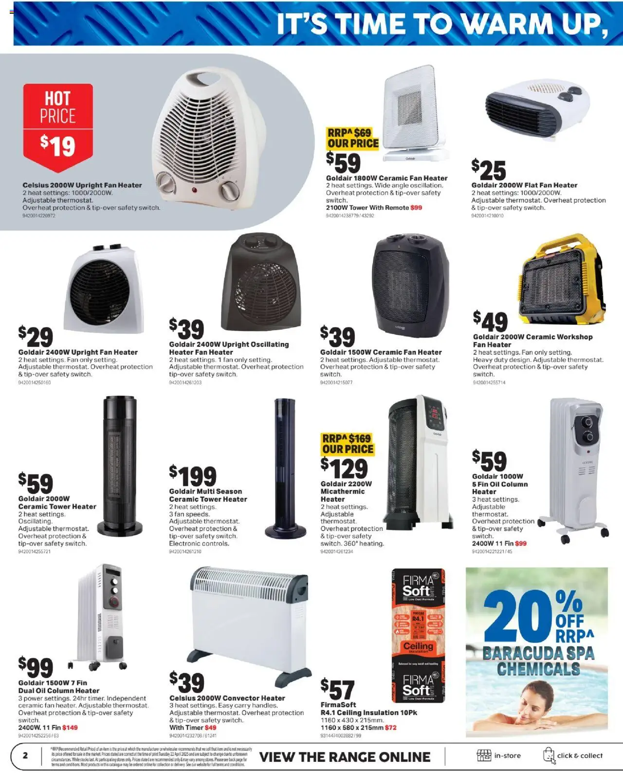 Mitre 10 catalogue - valid from 28.05.2025 | Page: 2 | Products: Heater, Oil, Timer, Fan