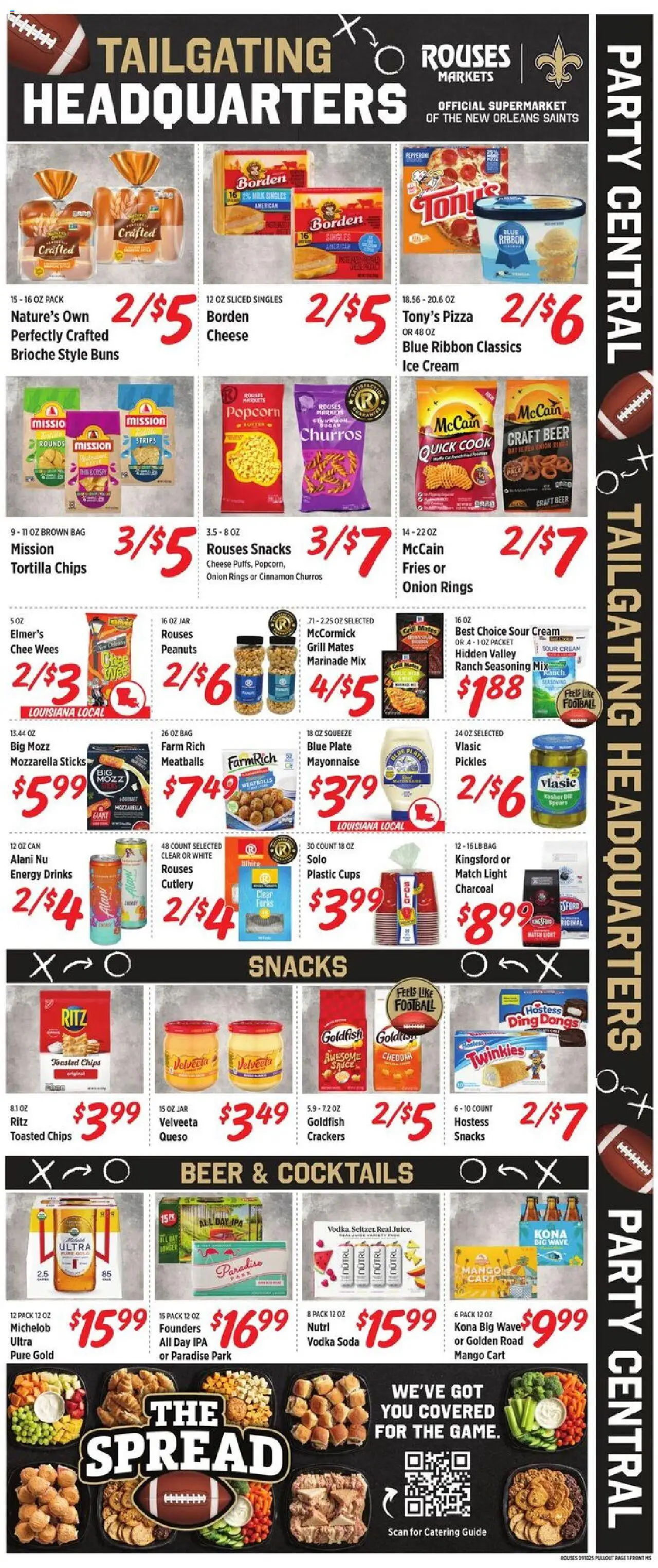 Rouses Weekly Ad - MS - valid from 10.09.2025 | Page: 4 | Products: Cheese, Beer, Mango, Onion