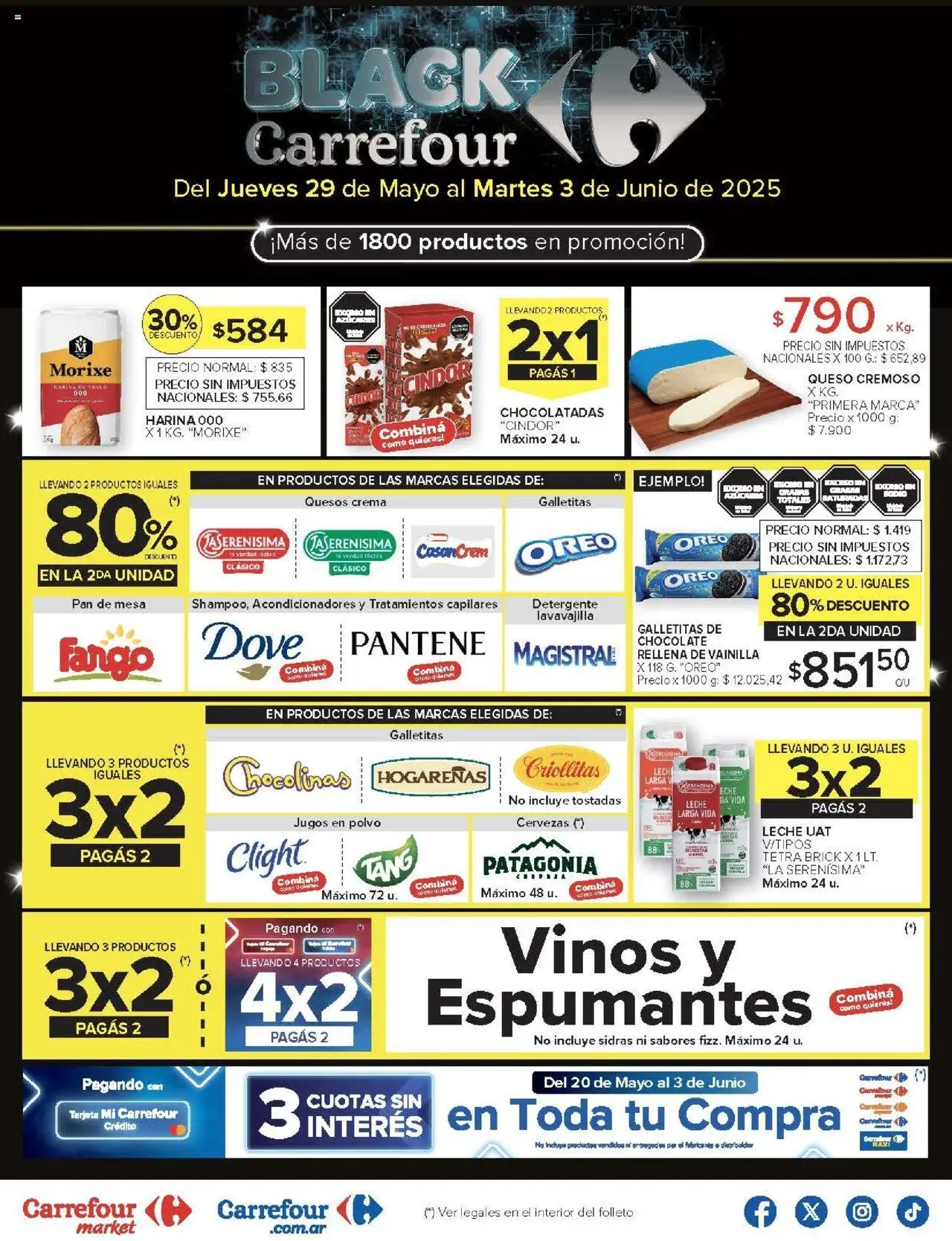 Carrefour Market catálogo │ válido desde el 29.05.2025 | Página: 1 | Productos: Harina, Pan, Chocolate, Crema
