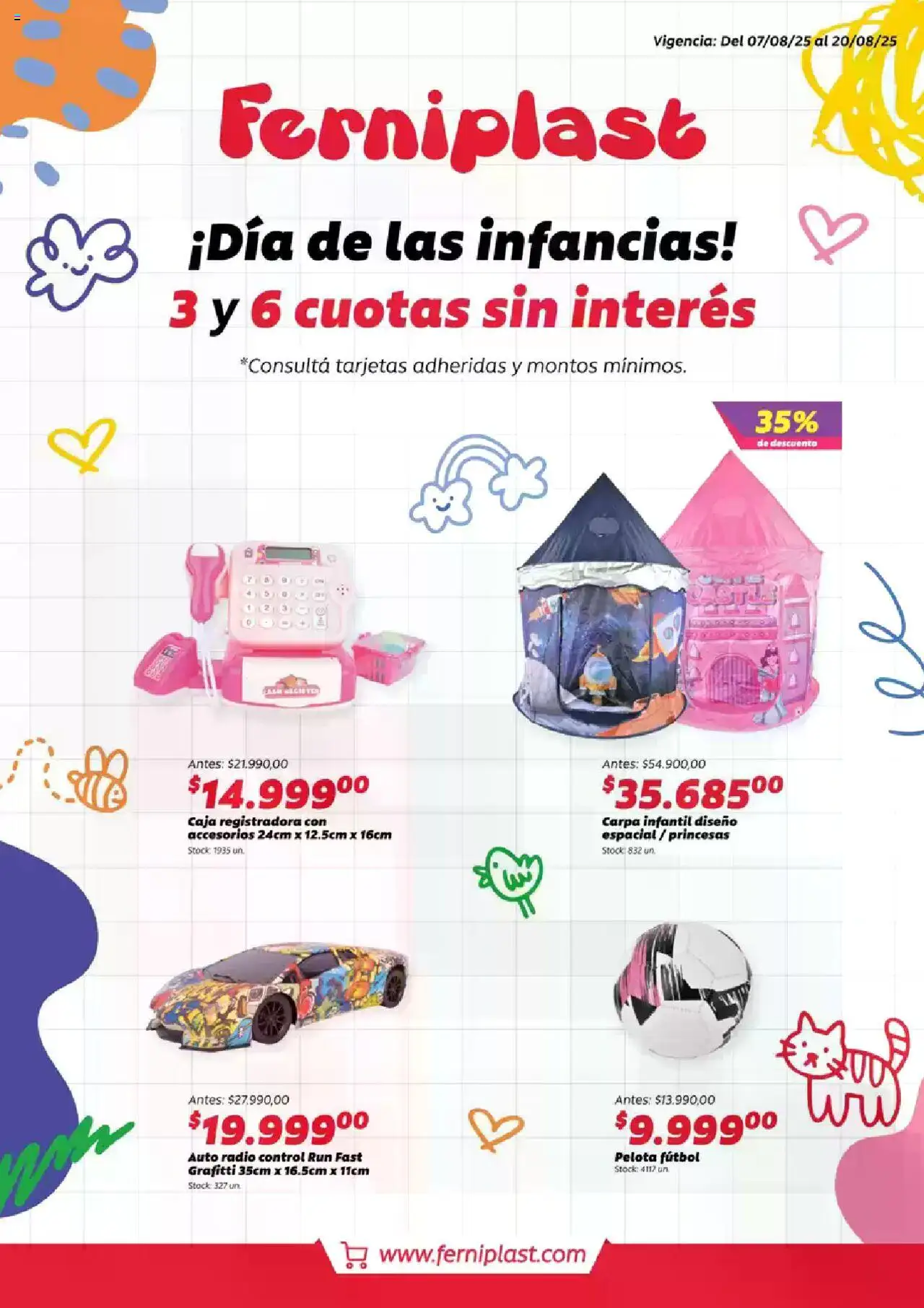 Ferniplast catálogo │ válido desde el 07.08.2025 | Página: 1 | Productos: Radio, Carpa, Caja, Pelota