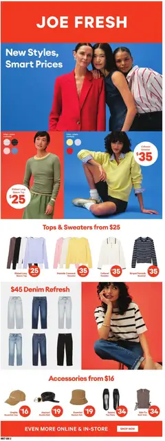 Preview of Loblaws weekly flyer / circulaire from shop Loblaws valid from 19.02.2026 | Page: 18 | Products: Cap, Belt, Sweater, Vest