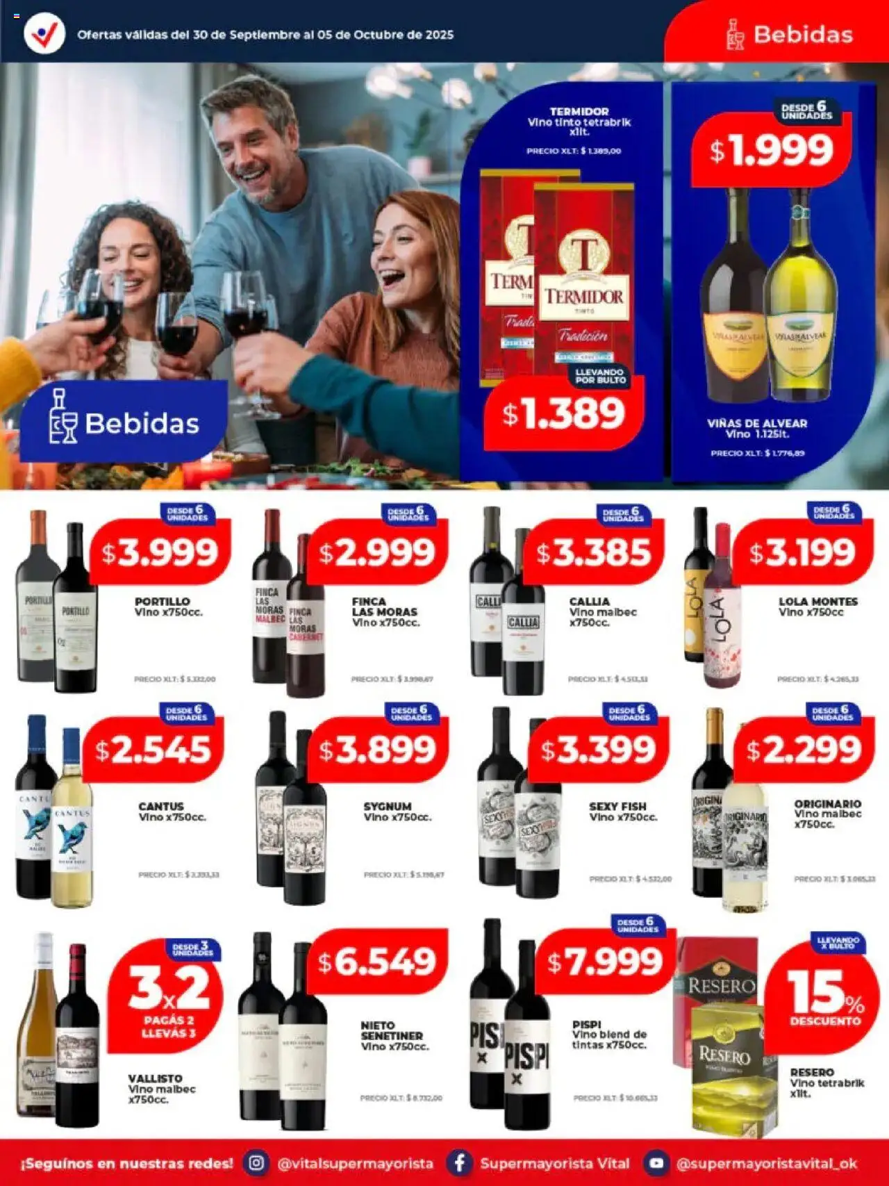 Vital - Ofertas Neuquén │ válido desde el 30.09.2025 | Página: 18 | Productos: Vino