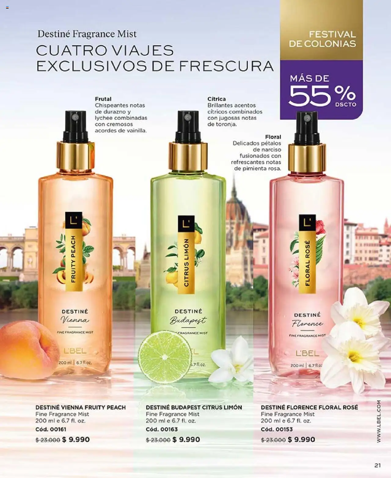 Catálogo L'Bel Campaña 13 │ válido desde el 29.07.2025 | Página: 21 | Productos: Pimienta, Limón, Durazno
