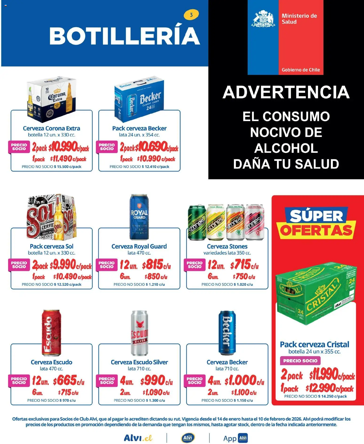 Alvi catálogo │ válido desde el 14.01.2026 | Página: 3 | Productos: Mango, Botella, Cerveza