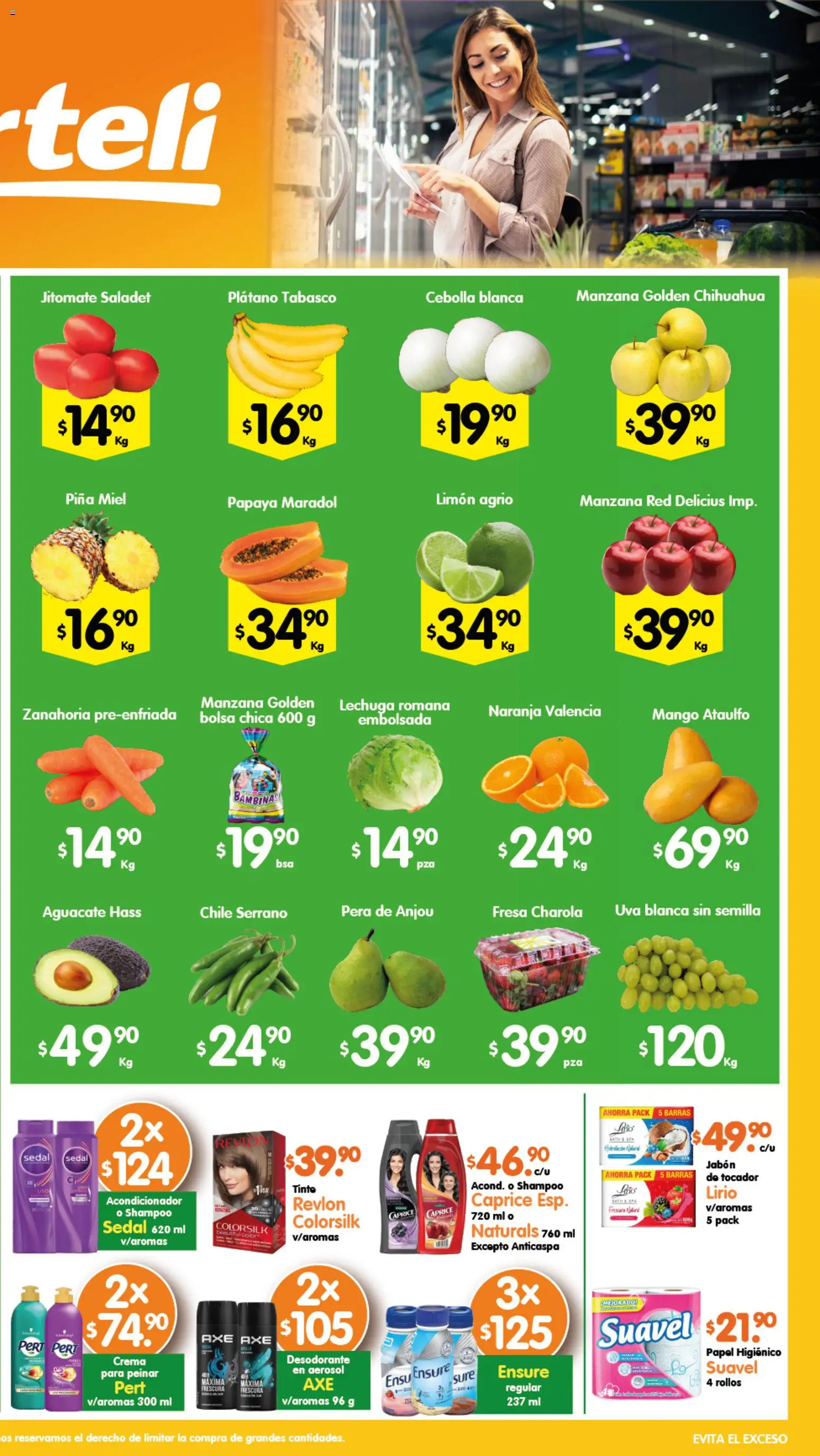 Nuevas ofertas de Arteli válidas en toda la República Mexicana desde el 20.01.2026. ¡Encuentra las mejores ofertas en Arteli folleto Express! | Página: 2 | Productos: Crema, Lechuga, Zanahoria, Acondicionador
