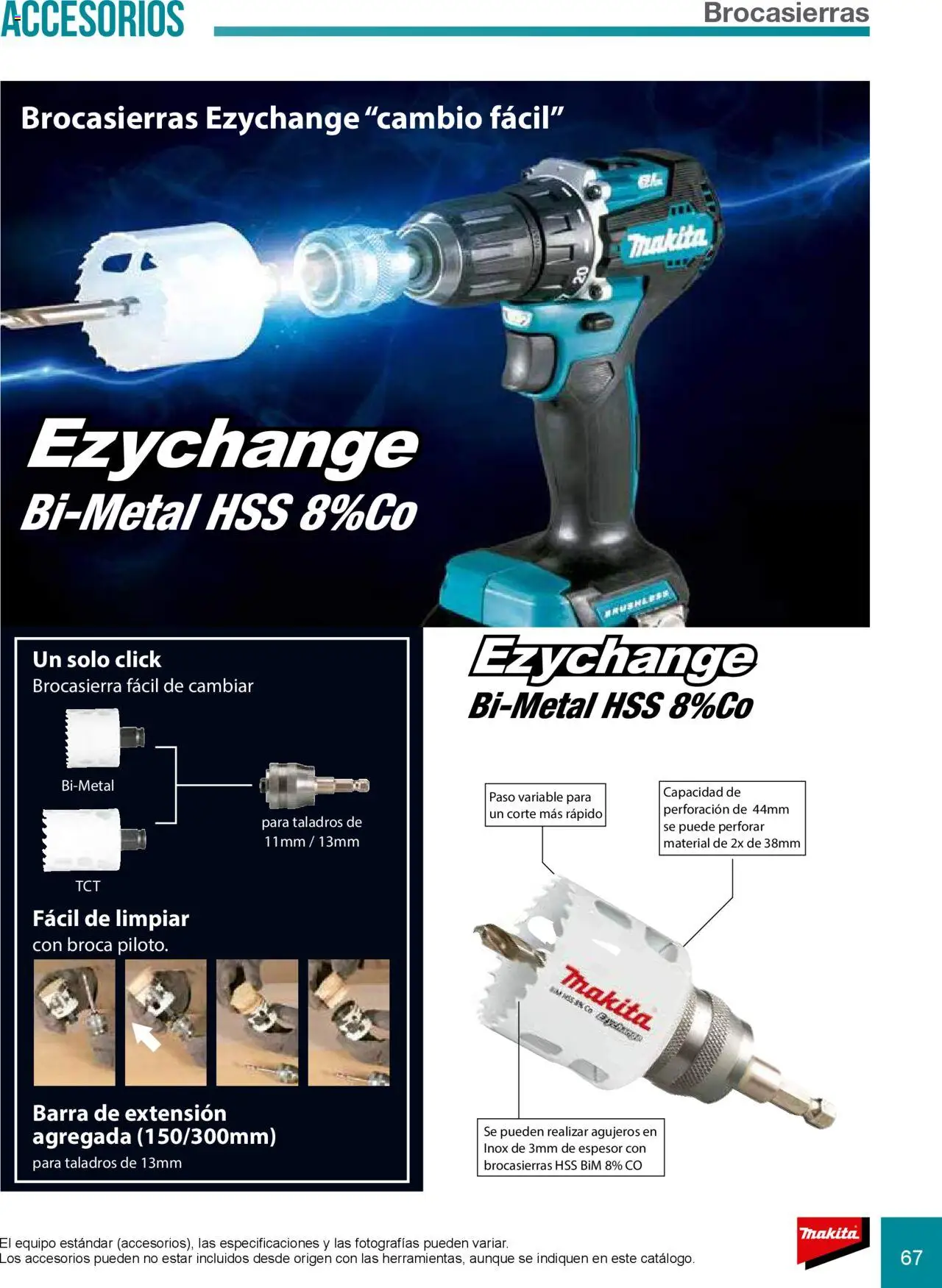 Nuevas ofertas de Makita válidas en toda la República Mexicana desde el 08.07.2024. ¡Encuentra las mejores ofertas en Makita catálogo Accesorios! | Página: 67 | Productos: Extensión, Barra