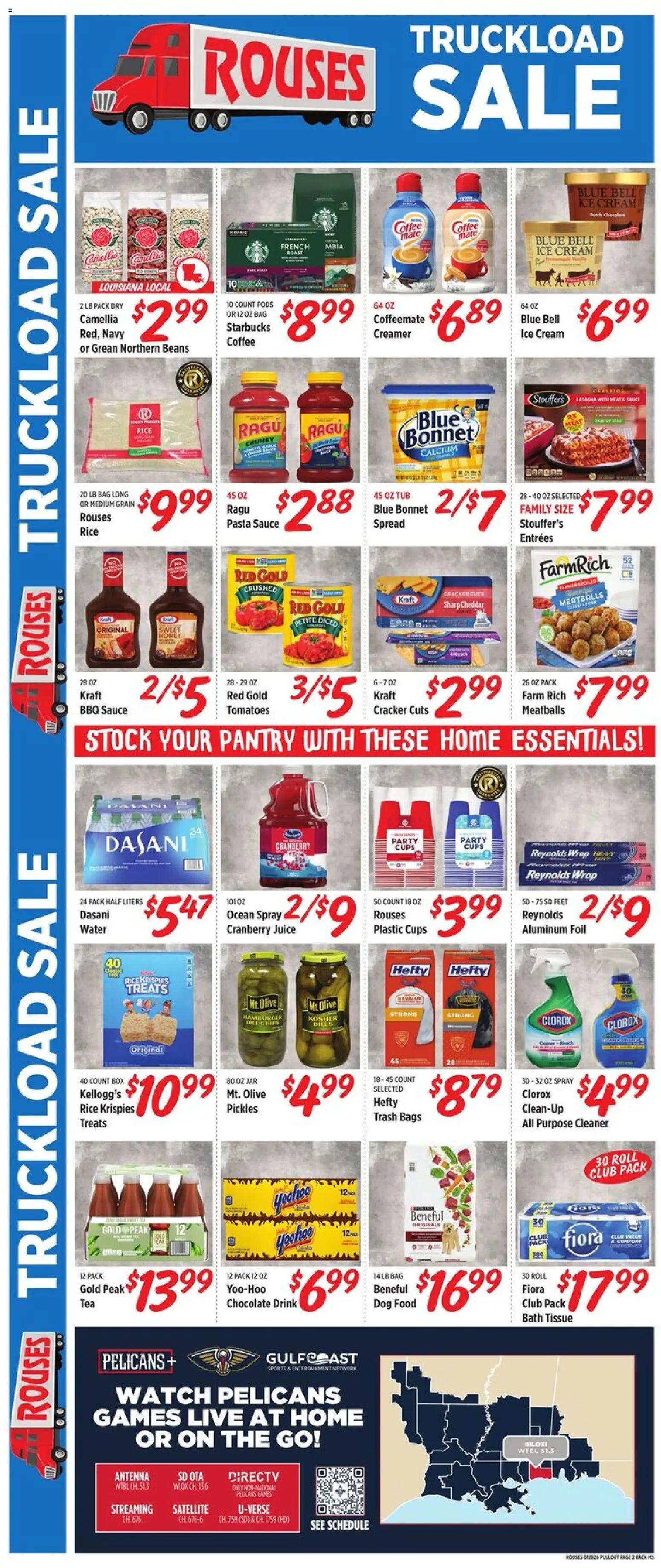 Rouses Weekly Ad - MS - valid from 28.01.2026 | Page: 4 | Products: Box, Tomatoes, Pasta, Bag