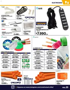 Construmart ofertas  válido desde el 10.12.2025 | Página: 25 | Productos: Alargador, Cable, Caja, Canaleta