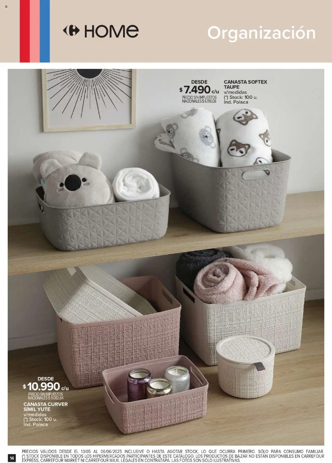 Carrefour Deco Hogar │ válido desde el 13.05.2025 | Página: 14 | Productos: Canasta