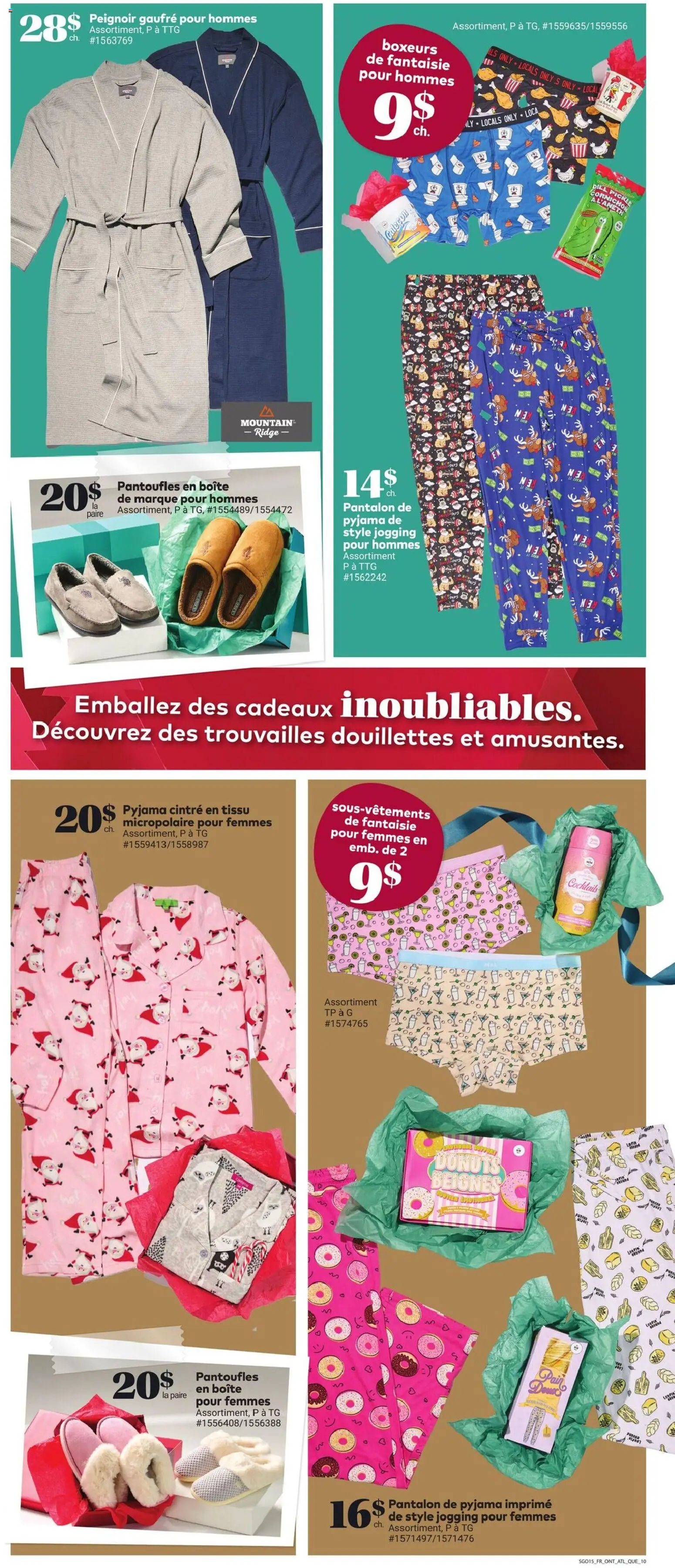 Giant Tiger flyer valid from 12.11.2025 | Page: 12 | Products: Boxers, Slippers, Pants, Pajamas