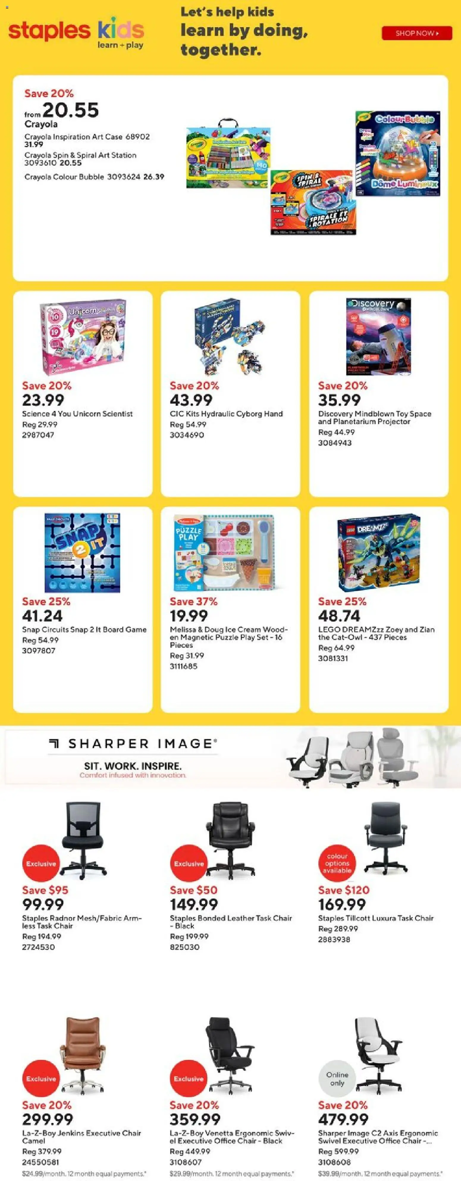 Staples flyer valid from 24.10.2025 | Page: 13 | Products: Cream, Ice cream, Game, Case