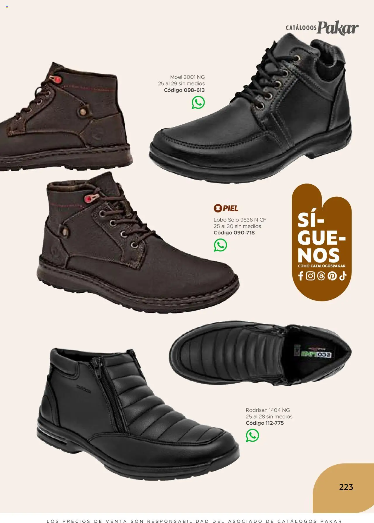 Nuevas ofertas de SC Pakar válidas en toda la República Mexicana desde el 24.07.2025. ¡Encuentra las mejores ofertas en SC Pakar - Catálogo Hombre otoño / invierno! | Página: 223