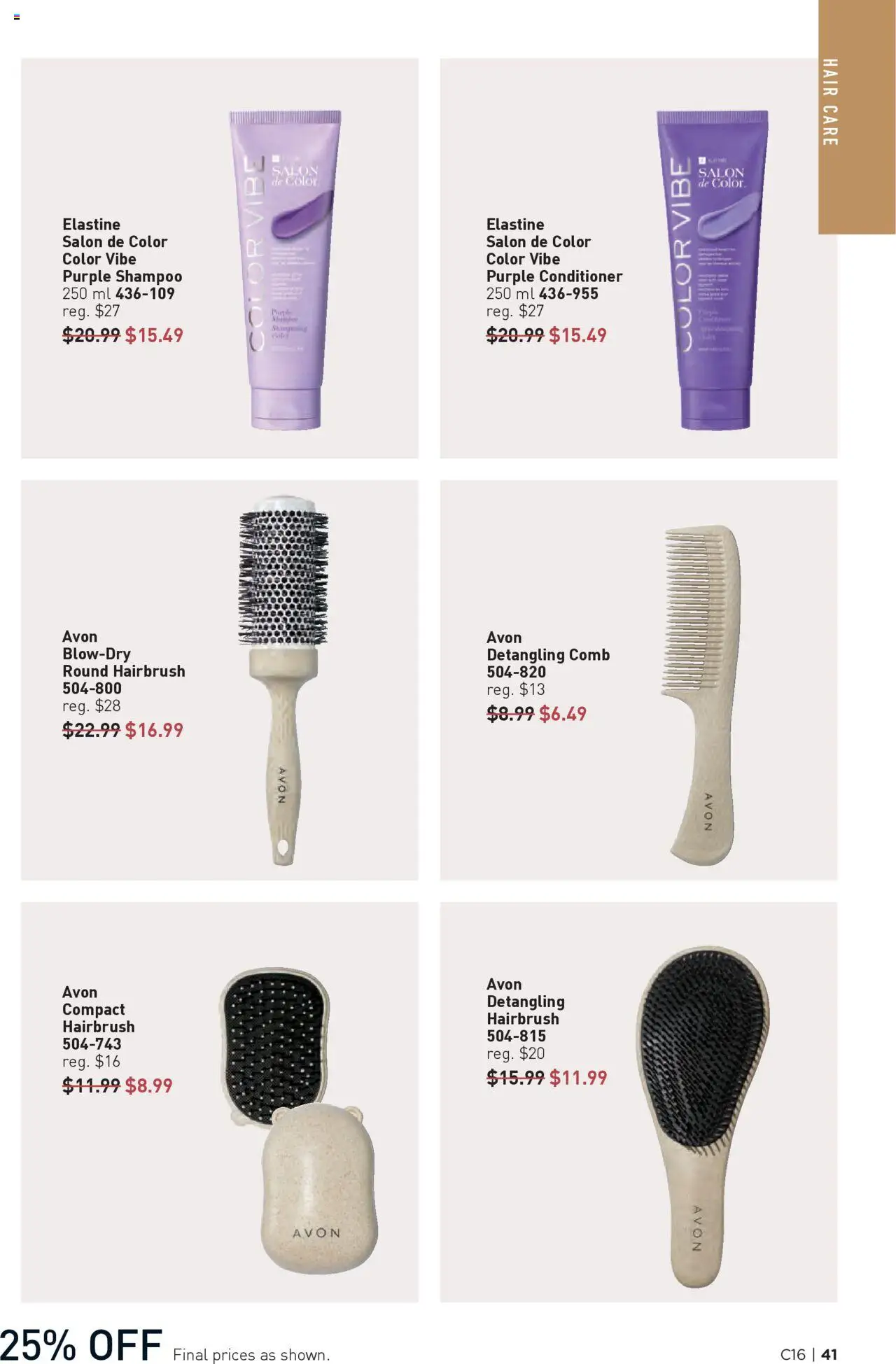 Avon flyer valid from 31.07.2025 | Page: 41 | Products: Shampoo, Conditioner