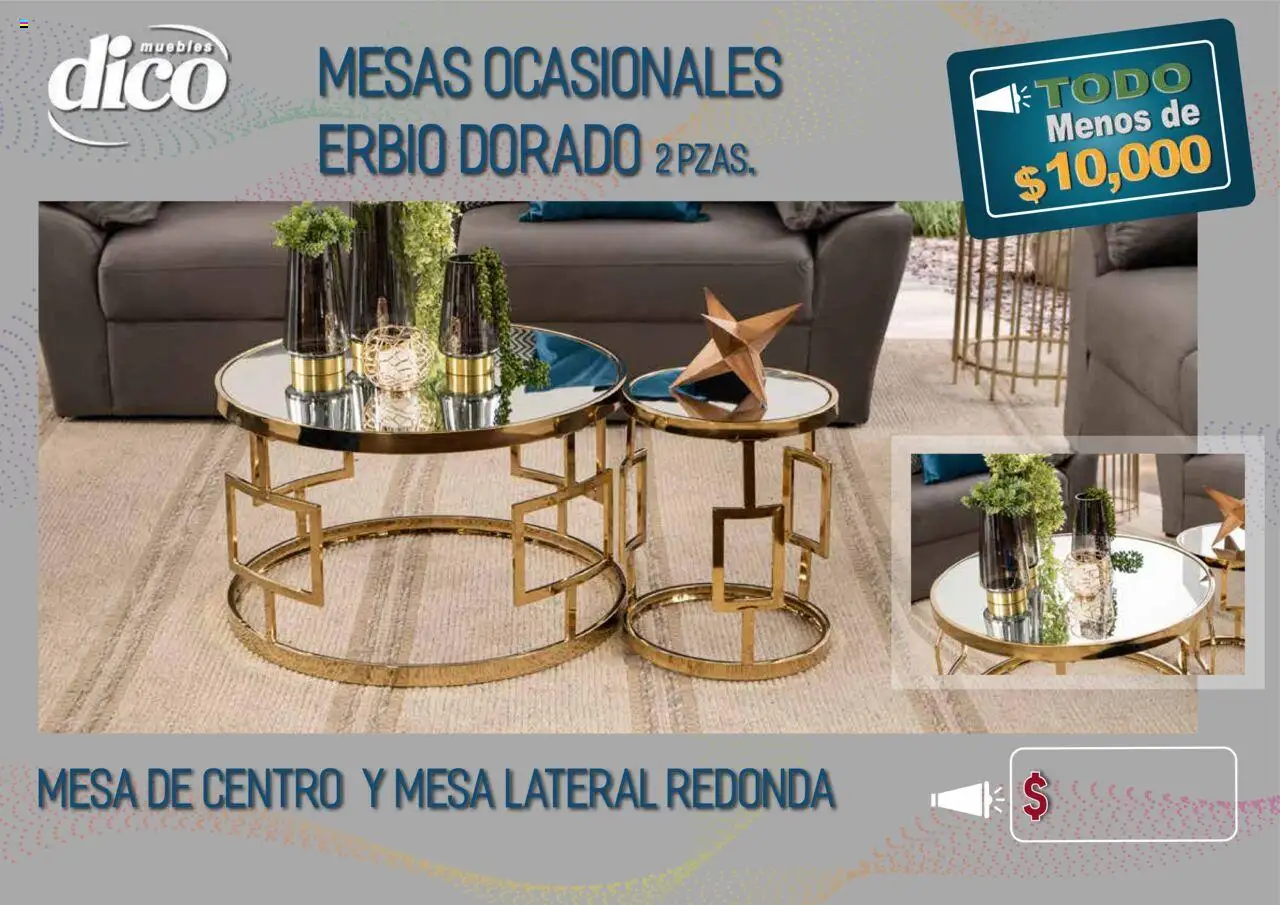 Nuevas ofertas de Muebles Dico válidas en toda la República Mexicana desde el 15.10.2025. ¡Encuentra las mejores ofertas en Muebles Dico - Catálogo TODO menos de 10000! | Página: 66 | Productos: Mesa de centro, Mesa
