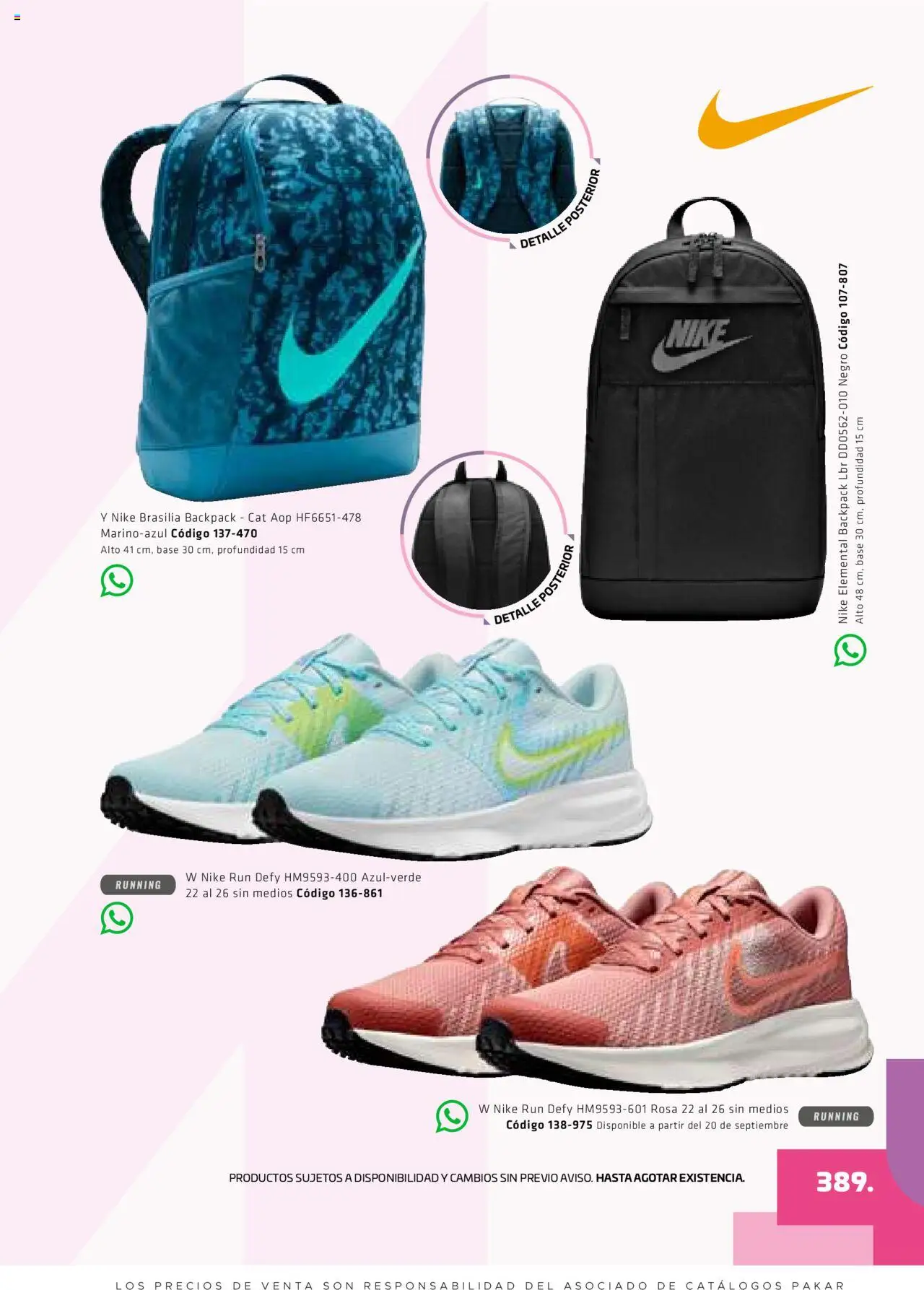 Nuevas ofertas de SC Pakar válidas en toda la República Mexicana desde el 29.08.2025. ¡Encuentra las mejores ofertas en SC Pakar - Catálogo Otoño Women! | Página: 389