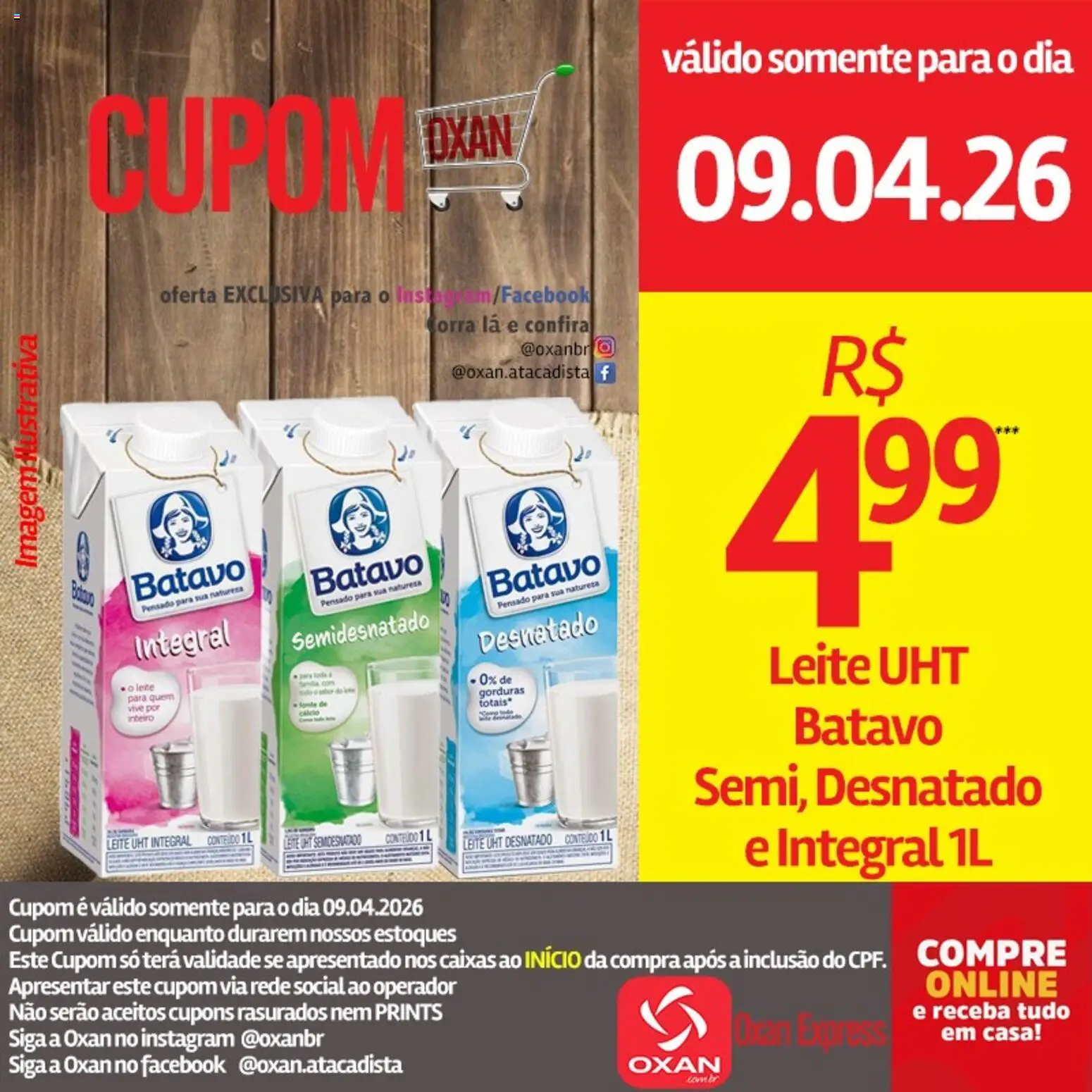 Oxan Atacadista Folheto - válido de 09.04.2026 | Página: 14 | Produtos: Leite