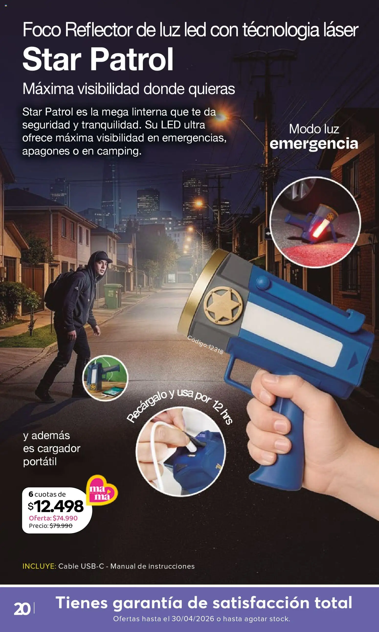 A3D Ofertas  │ válido desde el 10.04.2026 | Página: 20 | Productos: Cable, Cargador, Reflector, Té