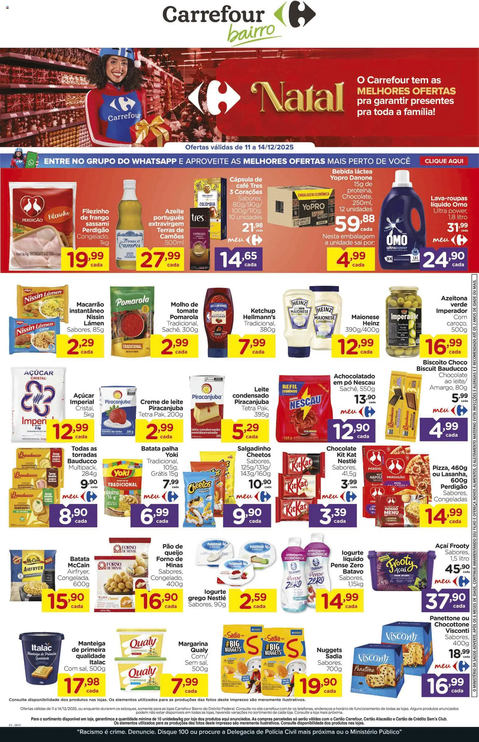 Carrefour Bairro Folheto - válido de 11.12.2025 | Página: 1 | Produtos: Creme, Frango, Azeite, Margarina
