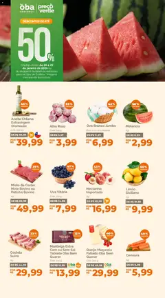 Oba Hortifruti - Ofertas da semana  - Pré-Visualização do folheto da loja Oba Hortifruti, válido de 20.01.2026