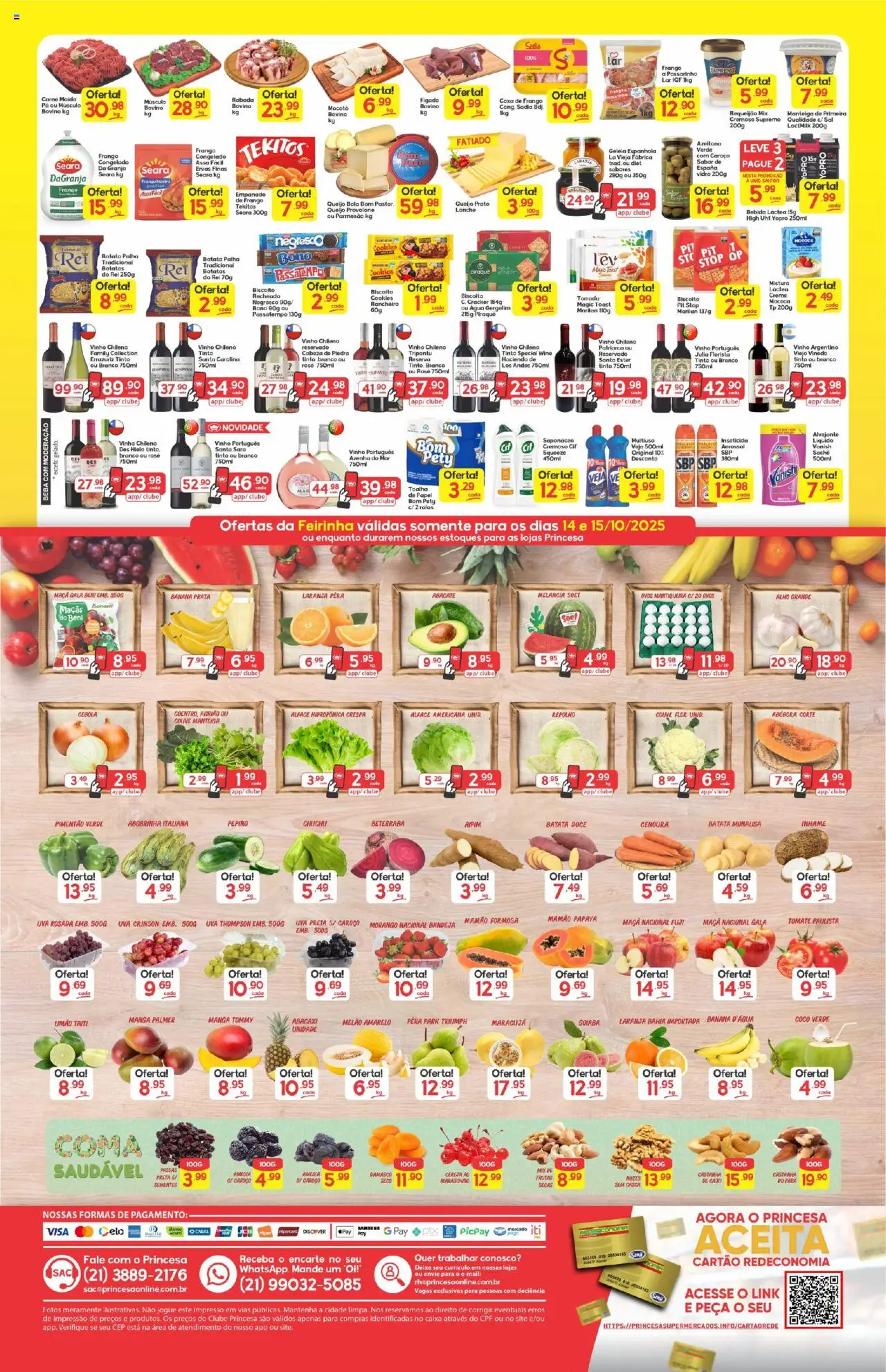 Princesa Folheto - válido de 13.10.2025 | Página: 2 | Produtos: Melancia, Inhame, Vinho, Abacaxi
