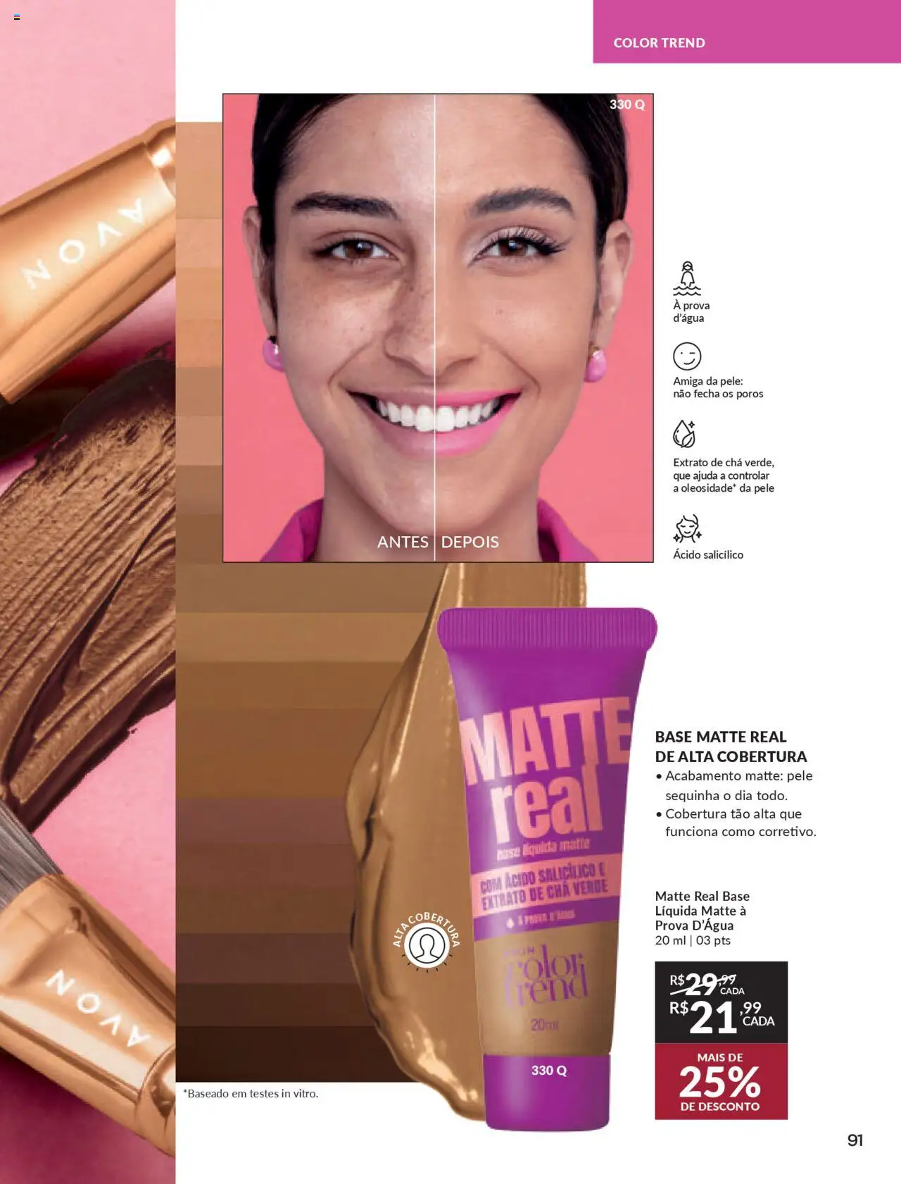 Avon Folheto - válido de 16.06.2025 | Página: 91 | Produtos: Base, Chá, Chá verde