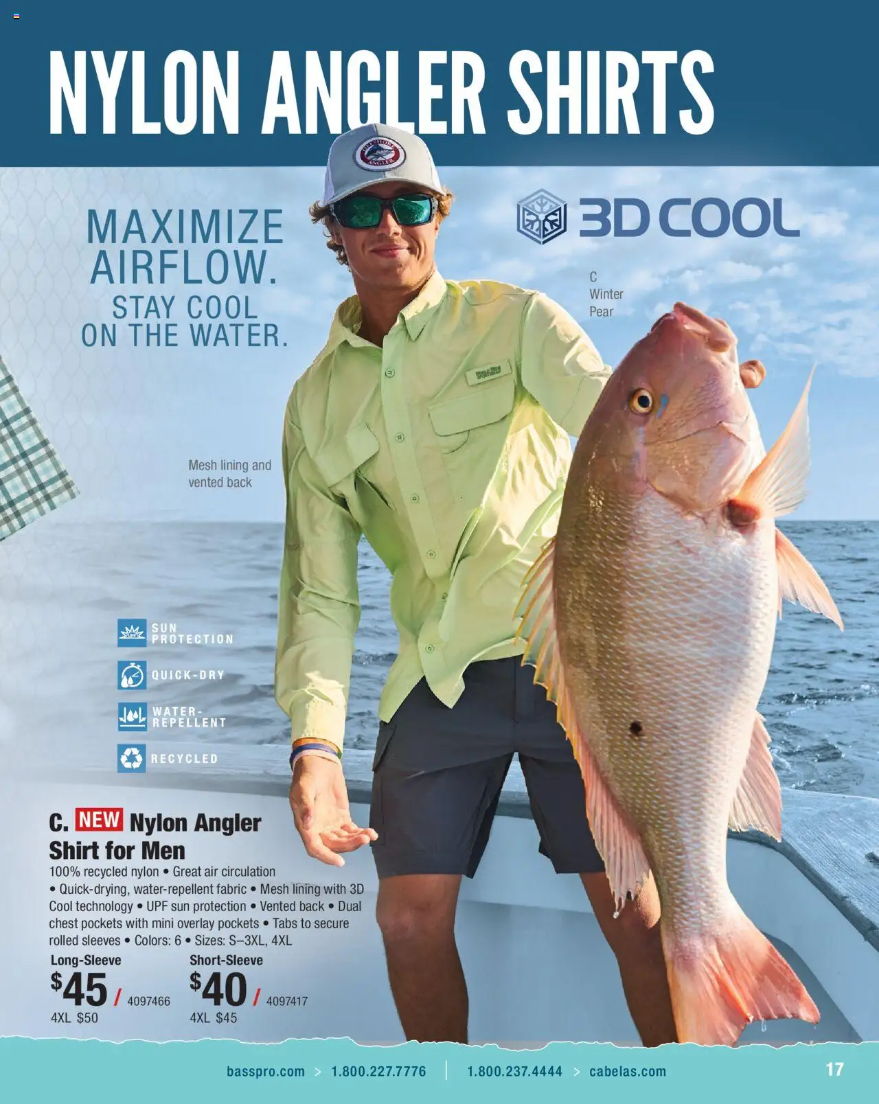 Cabela's Saltwater Specialist 25 - valid from 01.01.2025 | Page: 17 | Products: Shirt, Water, Pear