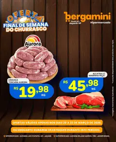 Supermercado Bergamini ofertas Churrasco - Pré-Visualização do folheto da loja Supermercado Bergamini, válido de 20.03.2026