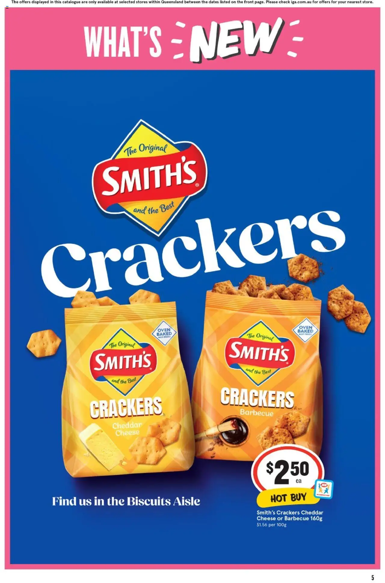 IGA catalogue - valid from 10.09.2025 | Page: 6 | Products: Crackers, Cheese, Biscuits, Oven