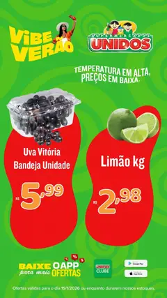 Supermercados Unidos - Ofertas da semana - Pré-Visualização do folheto da loja Supermercados Unidos, válido de 15.01.2026 | Página: 4 | Produtos: Bandeja