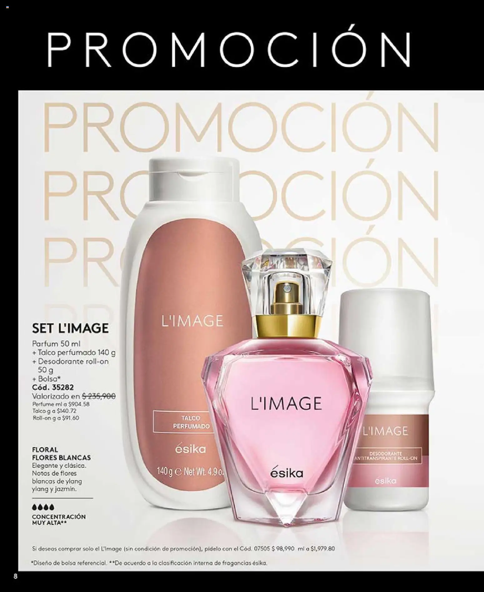 Ésika revista - valida desde el 03.11.2025 | Página: 8 | Productos: Bolsa, Perfume, Desodorante, Antitranspirante