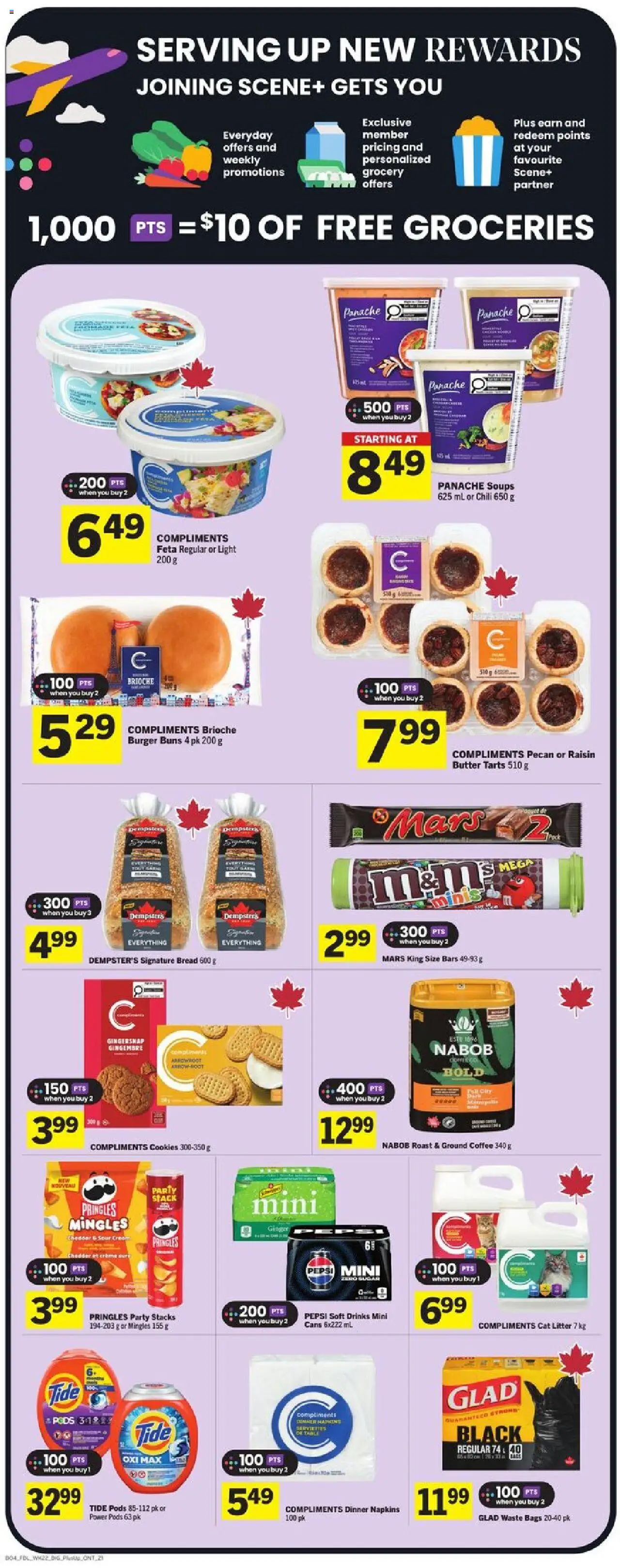Foodland flyer valid from 25.09.2025 | Page: 4 | Products: Sour cream, Cream, Butter, Bread
