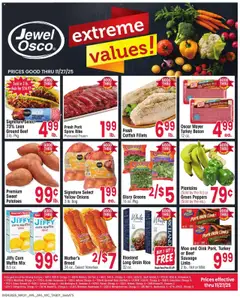 Preview of Jewel Osco weekly ads valid from 24.09.2025 | Page: 1 | Products: Peppers, Kale, Beef, Greens
