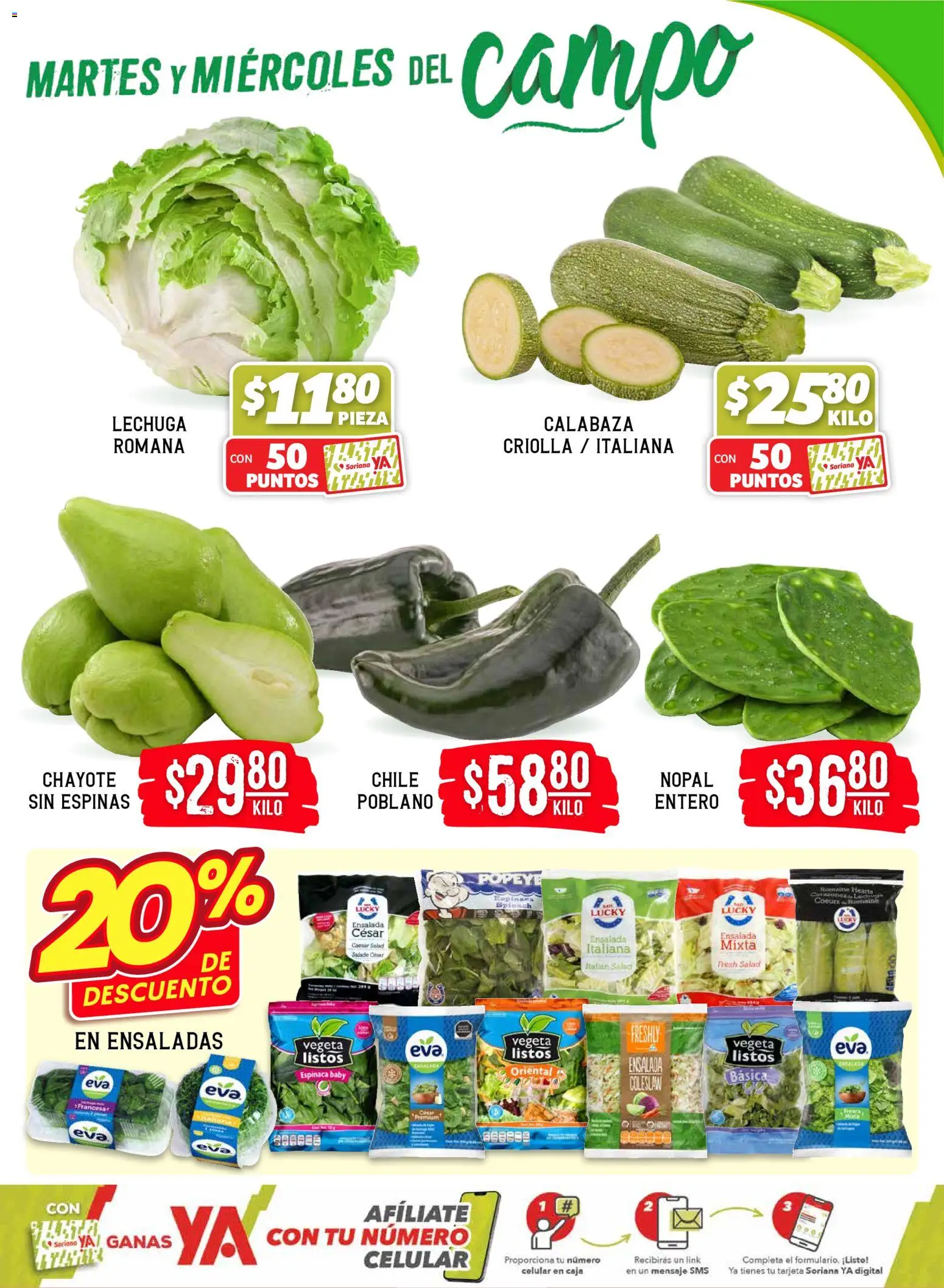 Nuevas ofertas de Soriana válidas en toda la República Mexicana desde el 17.02.2026. ¡Encuentra las mejores ofertas en Soriana - Martes y Miércoles del Campo Híper: Tamaulipas (excepto Cd. Victoria y Tampico)! | Página: 3