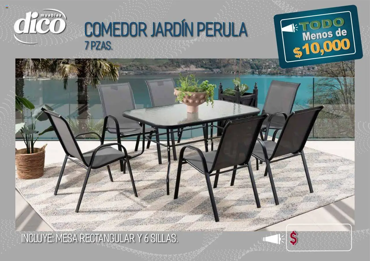 Nuevas ofertas de Muebles Dico válidas en toda la República Mexicana desde el 15.10.2025. ¡Encuentra las mejores ofertas en Muebles Dico - Catálogo TODO menos de 10000! | Página: 76 | Productos: Mesa