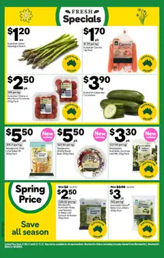 Preview of Weekly catalogue Woolworths WA 22/10 - valid from 22.10.2025 | Page: 14 | Products: Carrots, Rocket, Spinach, Chilli