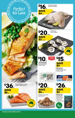 Preview of Woolworths catalogue  - valid from 25.03.2026 | Page: 9 | Products: Prawns, Salmon, Seafood, Freezer