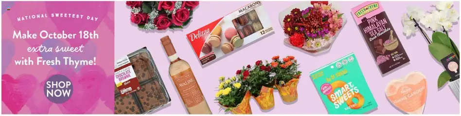 Preview of Fresh Thyme weekly ads valid from 15.10.2025 | Page: 8 | Products: Chocolate, Salt, Sugar, Chocolate Brownie
