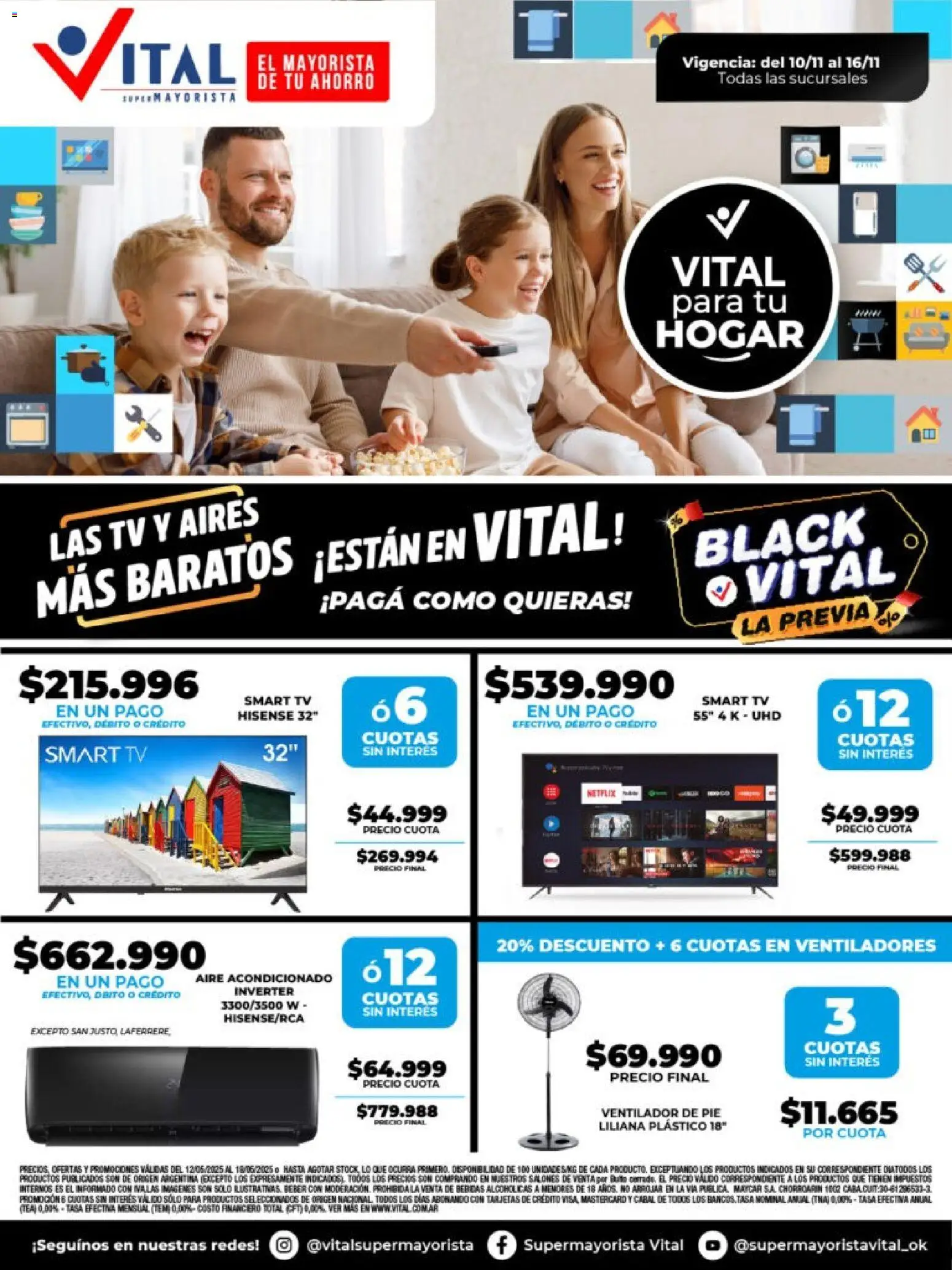 Vital - Especial de nonfood │ válido desde el 10.11.2025 | Página: 1 | Productos: Aire acondicionado, Ventilador