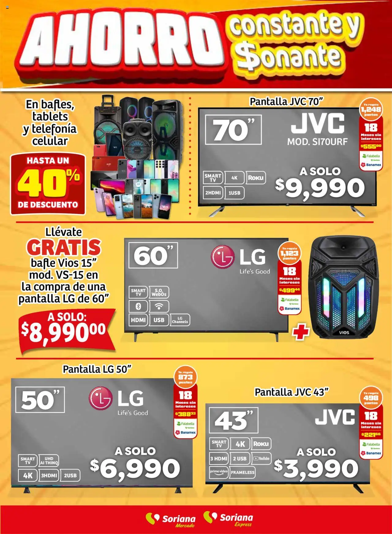 Nuevas ofertas de Soriana válidas en toda la República Mexicana desde el 16.10.2025. ¡Encuentra las mejores ofertas en Soriana - Fin de Semana Mercado: Saltillo! | Página: 8 | Productos: Usb, Té