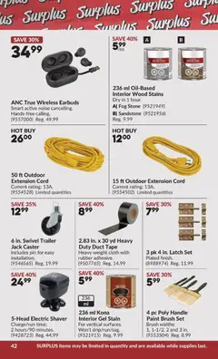 Preview of Princess Auto flyer - 2 Week Sale! from shop Princess Auto valid from 24.03.2026 | Page: 50 | Products: PC, Shaver, Brush, Coat